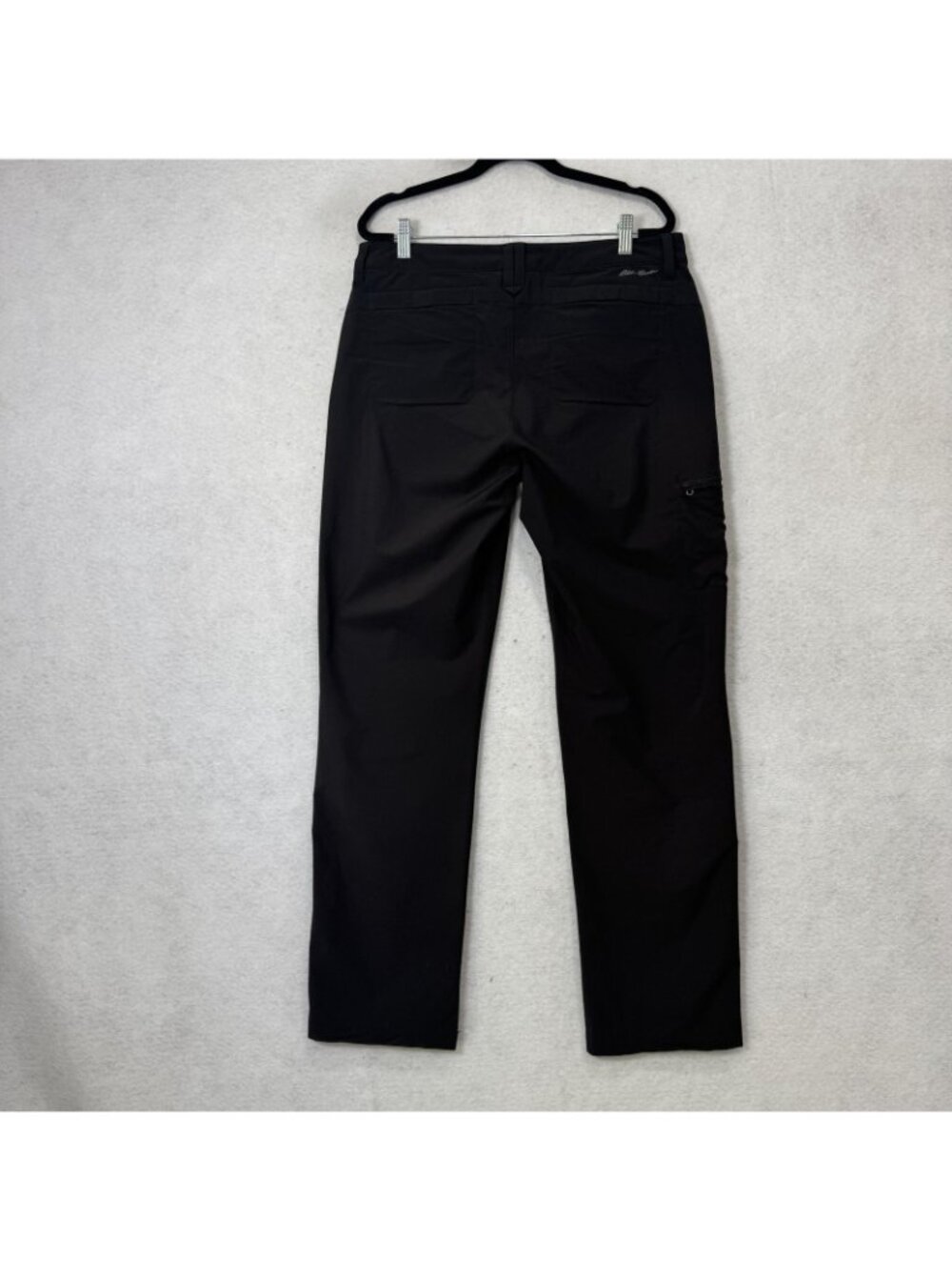 Eddie Bauer Pants Womens 10 Black Microfiber Cargo Convertible Stretch Travel - Picture 6 of 10